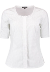Damen Bluse, Gr. 50, weiß-khaki, Gipfelstürmer