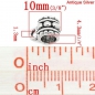 Preview: Collierschlaufen, antik-silberfarben, 10 x 6 mm