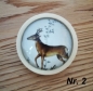 Preview: 1 Holz-Brosche,  Hirsch- oder Rehemotiv, 6 Motive zur Wahl