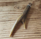 Preview: 1 Charivarianhänger "Horn", 2 Spitzen, ca. 8,5 cm