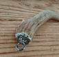 Preview: 1 Charivarianhänger "Horn", 2 Spitzen, ca. 7 cm