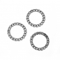 Preview: 10 Ringe / Verbinder, 21 mm, antik-silberfarben