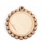 Preview: 3 Anhänger-Fassungen aus Holz für 25 mm Cabochons