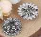 Preview: 1 Verbinder  Blume, 25 mm, antik-silberfarben