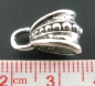 Preview: 10 Collierschlaufen, antik-silberfarben, 15 x 9 mm