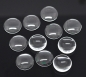 Preview: 10 runde Glascabochons, klar, 20 mm