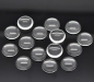 Preview: 10 runde Glascabochons, klar, 16 mm