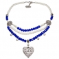 Preview: 1 Perlen-Collier "Elisabeth" von Alpenflüstern, blau