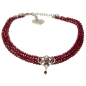 Preview: 1 Perlen-Kropfkette "Hedwig" von Alpenflüstern, rot