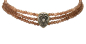 Preview: 1 Perlen-Kropfkette "Adela" von Alpenflüstern in braun