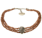 Preview: 1 Perlen-Kropfkette "Adela" von Alpenflüstern in braun