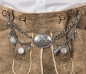 Preview: 1 Lederhosen-Charivari "Ferdi" von Alpenflüstern, altsilber-farben