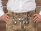 Preview: 1 Lederhosen-Charivari "Ferdi" von Alpenflüstern, altsilber-farben