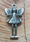 Preview: 10 Engel/Elfen-Anhänger, antik-silberfarben, 5,6 cm