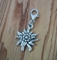 Preview: 1 Anhänger Edelweiß, antik-silberfarben