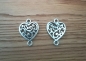 Preview: 10 Verbinder, Herz, 19 x 15 mm, antik-silberfarben