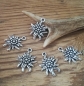 Preview: 10 Anhänger Edelweiss, antik-silberfarben, 20 x 14 mm