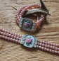 Preview: 1 hübsches Set: Perlenkropfkette mit passendem Armband von Alpenwahn, rosa