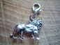 Preview: 1 Anhänger Löwe, antik-silberfarben