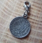 Preview: 1 Charivarianhänger Maria Theresia, antik-silberfarben, ca. 2 cm