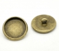 Preview: 5 Knopffassungen für 12 mm Cabochons, bronzefarben
