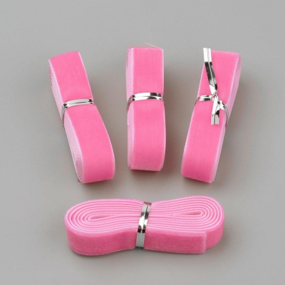 ca. 1  m Samtband in pink (hell), 16 mm breit