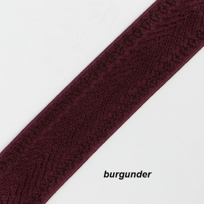 Bastelpaket für Stretchgürtel/Trachtengürtel - burgunder