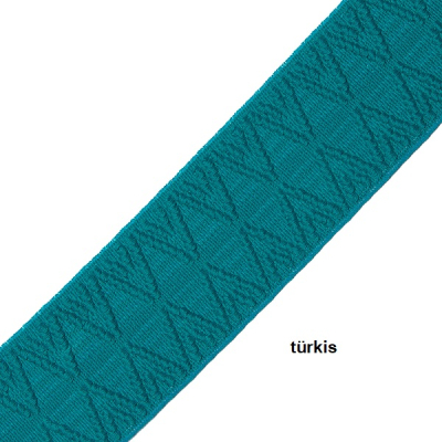 elastisches Band /Gummiband/ Stretchband, türkis, 4 cm