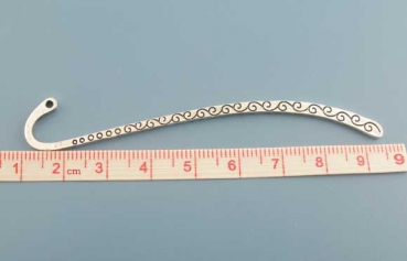 Preview: 1 Lesezeichen mit Rankenmuster, antik-silberfarben