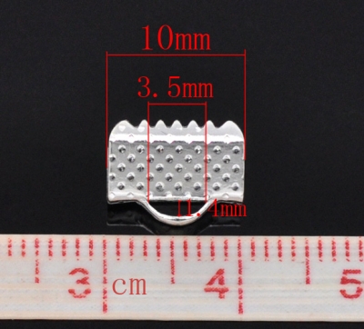 ca. 100 Bandenden ca. 10 x 8 mm, silberfarben