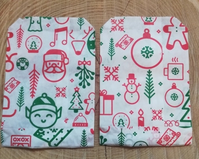 Preview: 50 Papiertüten, gemustert, ca. 17,5 x 12 cm