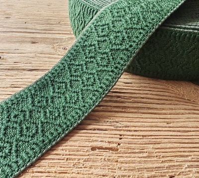 elastisches Band /Gummiband/ Stretchband, grün, 4 cm