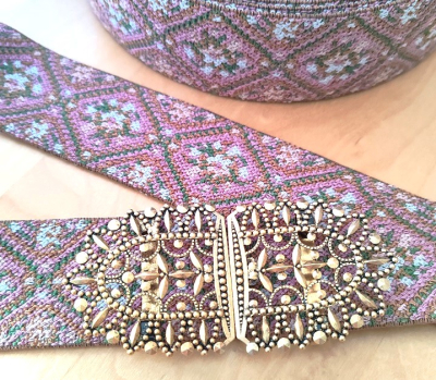 Preview: Bastelpaket für Stretchgürtel/Trachtengürtel