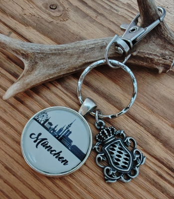 "München" - Schlüsselanhänger mit Bayernwappen