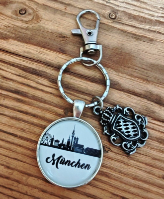 "München" - Schlüsselanhänger mit Bayernwappen