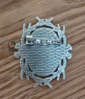 Preview: 1 ovale Trachtenbrosche, "Hirsch", silberfarben