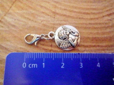 Preview: 1 Anhänger Engel, antik-silberfarben