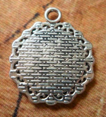 1 runder Anhänger Hirsch, 2,5 cm