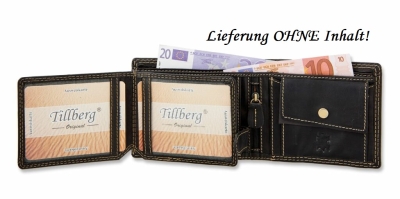 1 Geldbörse "Hirsch", schwarz, von Tillberg