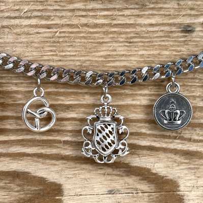 Preview: 1 Kinder - Charivari, antik-silberfarben, ca. 23 cm - Kopie