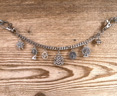 Preview: 1 Kinder - Charivari, antik-silberfarben, ca. 23 cm - Kopie