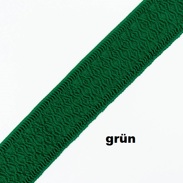elastisches Band /Gummiband/ Stretchband, grün, 4 cm