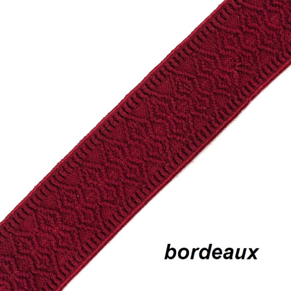 elastisches Band /Gummiband/ Stretchband, bordeaux, 4 cm