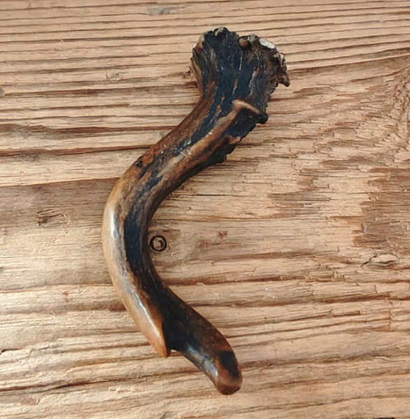 1 Charivarianhänger "Horn" , Trachtenanhänger, ca. 8 cm