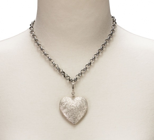 1 Trachtenanhänger Amulettherz v. Alpenflüstern, ca. 4 cm