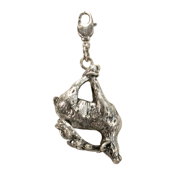 1 Anhänger "hängender Hirsch" v. Alpenflüstern, antik-silberfarben