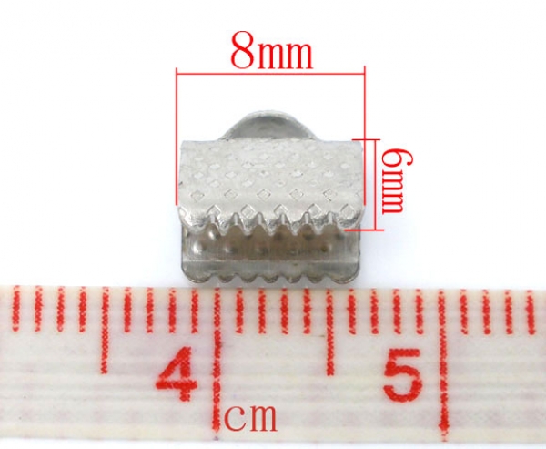 ca. 100 Bandenden ca. 8 x 6 mm, nickelfarben
