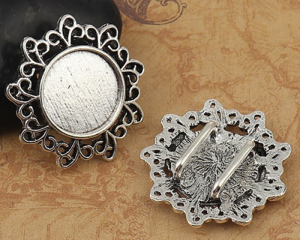 5 Fassungen für Schiebeperlen, für 16 mm Cabos