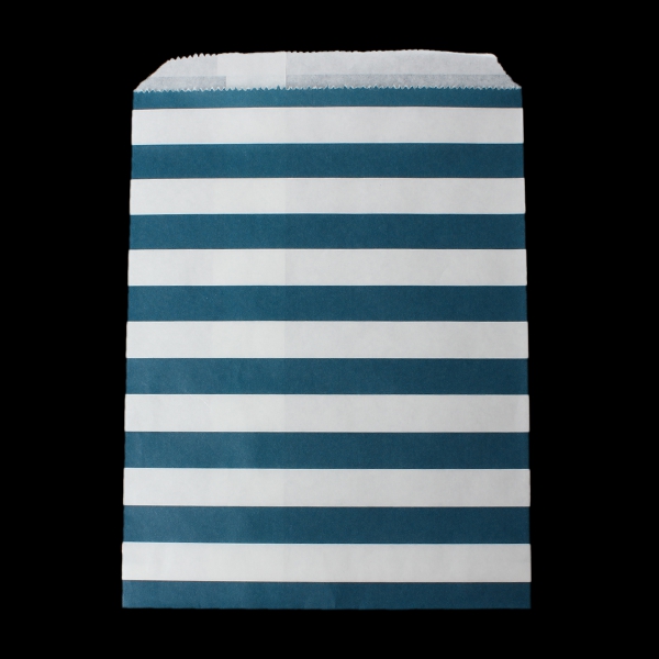 20 Papiertüten, blau-weiss, 18 x 13 cm