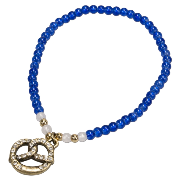 1 Perlen - Armband mit Brezenanhänger von Alpenflüstern, 6 Farben zur Wahl